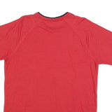 PUMA Mens Red L T-Shirt Short Sleeve Crew Neck Sports Activewear