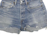 LEVI'S Womens Denim Blue Casual Cut-Off Shorts M W32 Distressed Hem