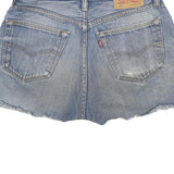 LEVI'S Womens Denim Blue Casual Cut-Off Shorts M W32 Distressed Hem