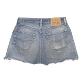 LEVI'S Womens Denim Blue Casual Cut-Off Shorts M W32 Distressed Hem