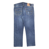 LEVI'S 504 Mens Jeans Blue Regular Straight Denim Medium W34 L27 Classic Cotton