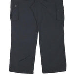 SWITCHER Mens Black Regular Fit Cargo Trousers W38 L29 Zip Closure Polyester