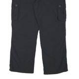 SWITCHER Mens Black Regular Fit Cargo Trousers W38 L29 Zip Closure Polyester