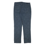 LEVI'S Womens Cotton Blend Blue Slim Straight Trousers W30 L28 Comfortable Zip