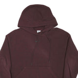NIKE Womens Maroon Pullover Hoodie L Casual Drawstring Sweatshirt