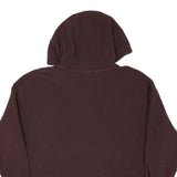 NIKE Womens Maroon Pullover Hoodie L Casual Drawstring Sweatshirt