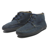 U.S. POLO ASSN Mens Suede Navy Blue Lace-Up Boots UK 6 Casual Dress Shoes