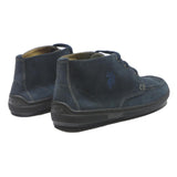 U.S. POLO ASSN Mens Suede Navy Blue Lace-Up Boots UK 6 Casual Dress Shoes