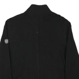S. OLIVER Mens Black Wool Blend Jacket 2XL Zip Classic Plain Warm Stylish