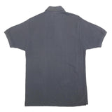 LACOSTE Mens Grey Short Sleeve Plain Polo Shirt S Classic Cotton Crocodile Logo