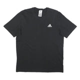 ADIDAS Mens Black Classic T-Shirt M Short Sleeve Crew Neck Cotton Casual