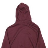 SLAZENGER Womens Maroon Hoodie UK 8 Cotton Blend Casual Pullover