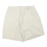 NEVADA Womens Shorts Cream Casual Plain M W30 Cotton Blend Summerwear