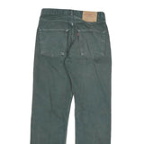 LEVI'S 501 Mens Jeans Blue Regular Straight Denim Medium W26 L30 Classic Button