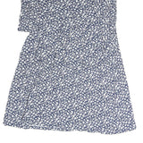 WEEKEND MAX MARA Womens Blue & White Floral Cotton Blend Day Dress Short L