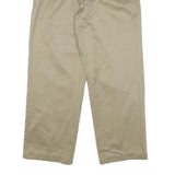 DOCKERS Mens Cotton Blend Beige Relaxed Straight Trousers W32 L29 Casual Smart