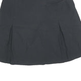 NIKE Womens Black Mini Polyester Blend Skort Athletic Casual M Zip Pockets