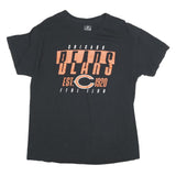 NFL Mens Black Chicago Bears Graphic T-Shirt L Short Sleeve Crew Neck Cotton