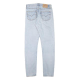 LEVI'S 501 Womens Jeans Blue Regular Straight Denim Light W29 L30 Distressed