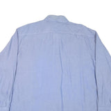 TOMMY HILFIGER Mens Blue Shirt XL Cotton Blend Long Sleeve Classic Fit
