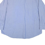 TOMMY HILFIGER Mens Blue Shirt XL Cotton Blend Long Sleeve Classic Fit
