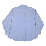 TOMMY HILFIGER Mens Blue Shirt XL Cotton Blend Long Sleeve Classic Fit