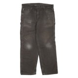 CARHARTT Mens Regular Fit Straight Leg Denim Dark W36 L30 Workwear Zip