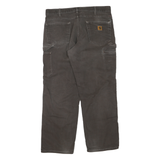 CARHARTT Mens Regular Fit Straight Leg Denim Dark W36 L30 Workwear Zip