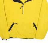 OUTERSPORT Mens Yellow & Black Sportswear Plain Jumper Crew Neck Knit M Zippered