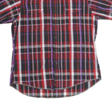 WRANGLER Mens Red Black & Purple Check Shirt XL Cotton Casual Western Style