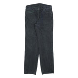 TEDDYS Womens Black Regular Straight Denim Stone Wash W32 L32 Cotton Blend Zip