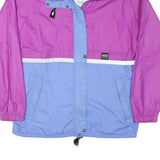 AQUA GUARD Mens Purple & Blue Zip Jacket M Polyester Blend Colourblock