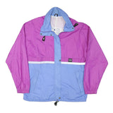 AQUA GUARD Mens Purple & Blue Zip Jacket M Polyester Blend Colourblock