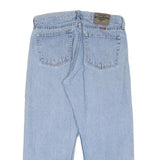 WRANGLER Mens Regular Fit Straight Leg Denim Light Blue W34 L26 Cotton Blend