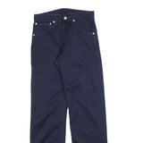 LEVI'S Mens Cotton Blend Navy Blue Regular Straight Trousers W29 L32 Classic Fit