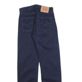 LEVI'S Mens Cotton Blend Navy Blue Regular Straight Trousers W29 L32 Classic Fit