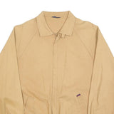 CLAY FERRY Mens Beige Cotton Blend Jacket L Zip Casual Lightweight Plain