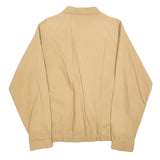 CLAY FERRY Mens Beige Cotton Blend Jacket L Zip Casual Lightweight Plain