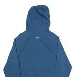 NIKE Mens Blue Hoodie S Cotton Blend Pullover Sports Casual