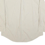 NAUTICA Mens Beige & Brown Check Shirt XL Button Down Cotton Blend Long Sleeve