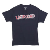 CHAMPION Mens Black LMU Dad Graphic T-Shirt M Short Sleeve Crew Neck Cotton