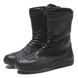 Polo Motorbike Boots Mens High Leather Black UK 10 Protective Ankle Footwear