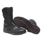 Polo Motorbike Boots Mens High Leather Black UK 10 Protective Ankle Footwear