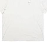 TOMMY HILFIGER Mens White T-Shirt XL Short Sleeve Crew Neck Minimal Logo