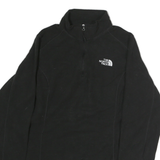 THE NORTH FACE Womens Black Plain Zip Pullover Basic Knit Jumper M Outdoor
