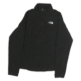 THE NORTH FACE Womens Black Plain Zip Pullover Basic Knit Jumper M Outdoor