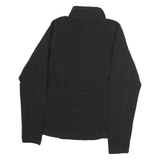 THE NORTH FACE Womens Black Plain Zip Pullover Basic Knit Jumper M Outdoor