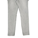 NILE ATELIER Womens Cotton Blend Grey Regular Fit Cargo Trousers W32 L32 Utility