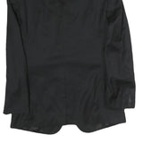 Mens Black Classic Cotton Blazer Jacket M Button Closure Plain Formal