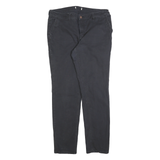 DICKIES Womens Slim Black Jeans Cotton Blend Zip W34 L30 Classic Slim Fit